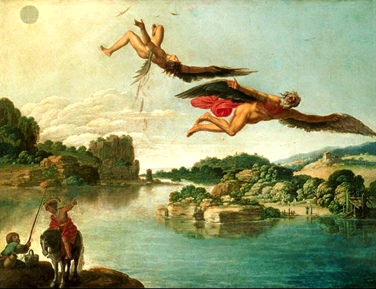 landscape with the fall of icarus